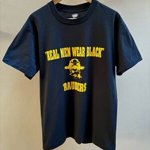 Bradenton Marauders VTG 90s “Real Men Wear Black” Screen Stars t-shirt L